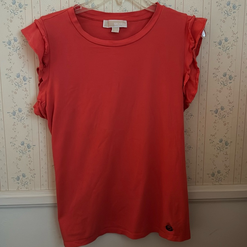 Michael Kors ruffle cap women’s shirt